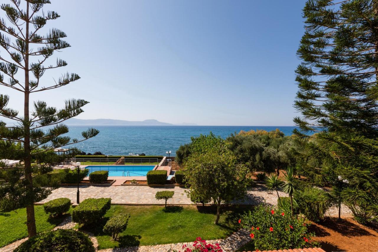 Beachfront Family Villa Katerina With Private Pool, Playground, Bbq & Amazing Sea Views! Petres  Exteriör bild