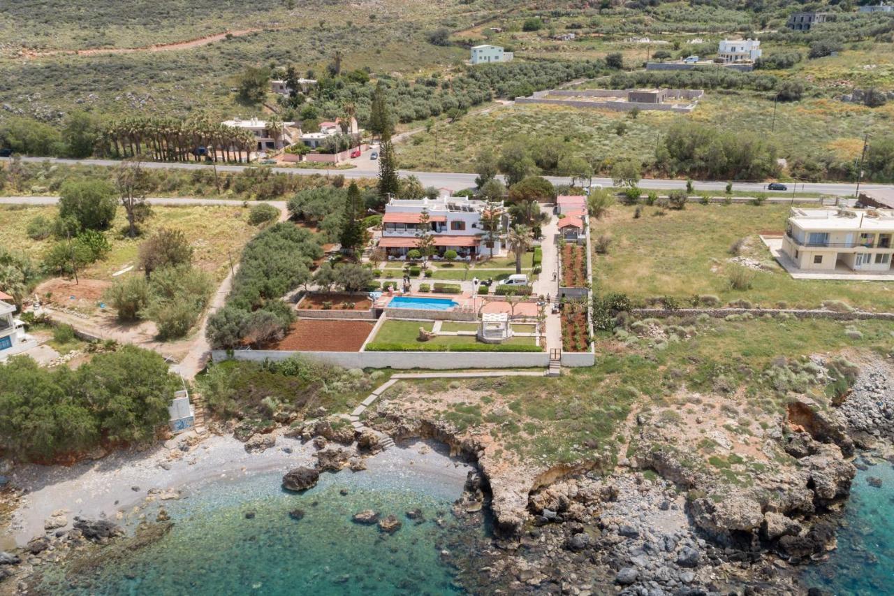 Beachfront Family Villa Katerina With Private Pool, Playground, Bbq & Amazing Sea Views! Petres  Exteriör bild