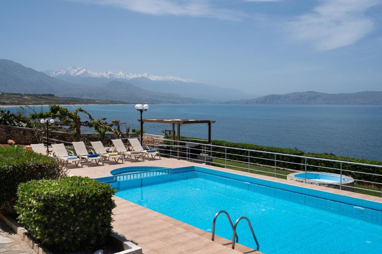 Beachfront Family Villa Katerina With Private Pool, Playground, Bbq & Amazing Sea Views! Petres  Exteriör bild
