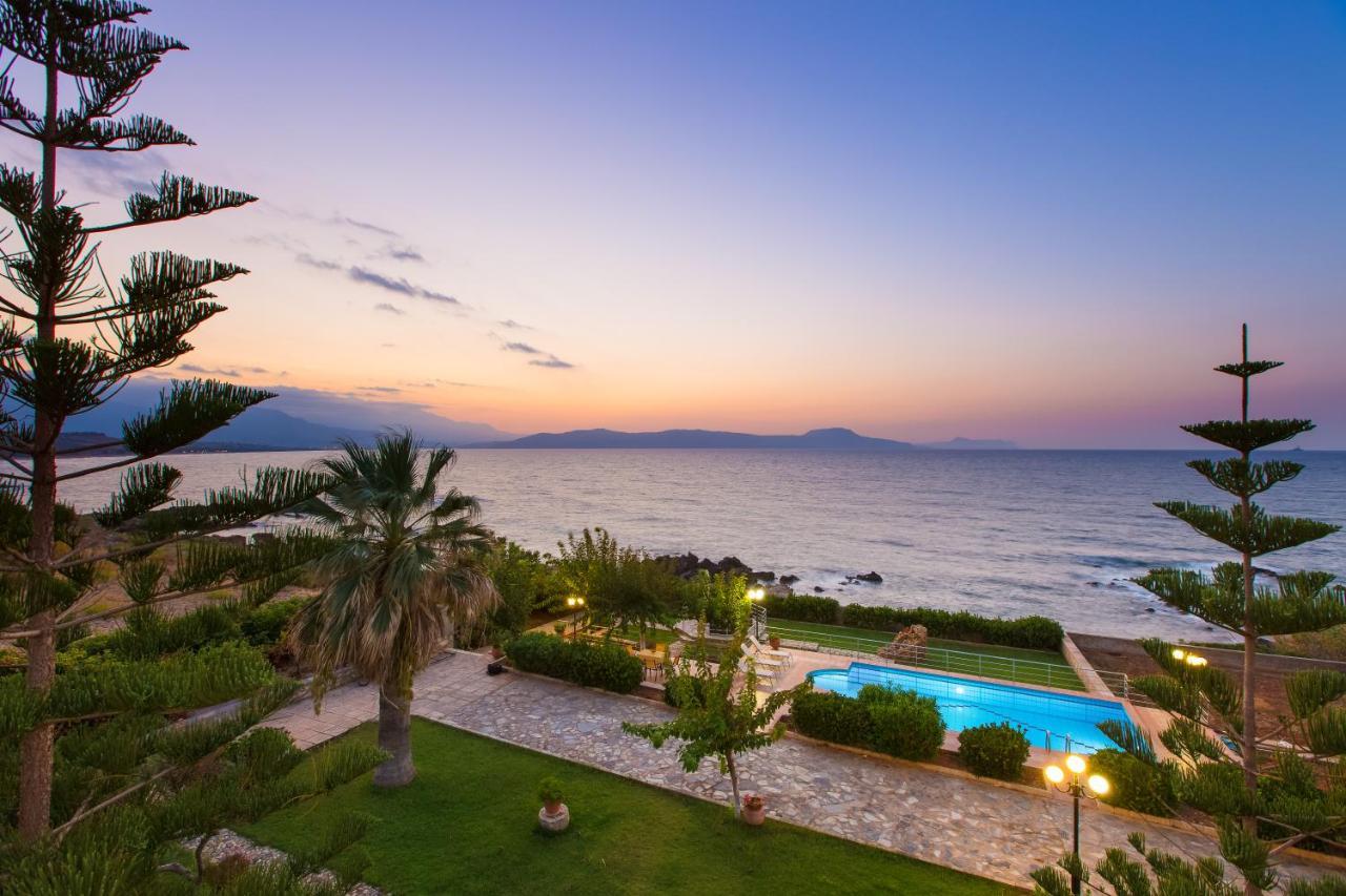 Beachfront Family Villa Katerina With Private Pool, Playground, Bbq & Amazing Sea Views! Petres  Exteriör bild