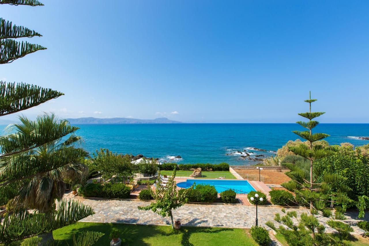 Beachfront Family Villa Katerina With Private Pool, Playground, Bbq & Amazing Sea Views! Petres  Exteriör bild
