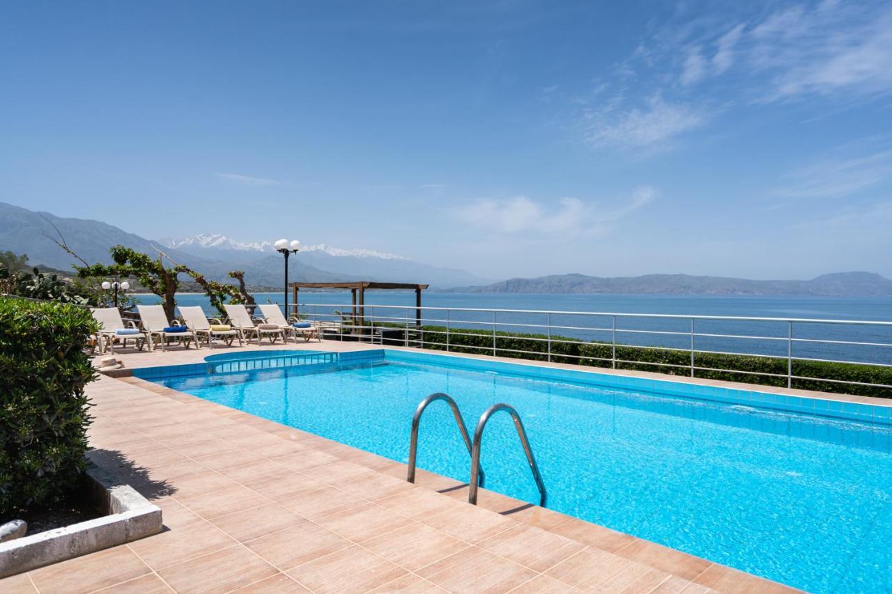 Beachfront Family Villa Katerina With Private Pool, Playground, Bbq & Amazing Sea Views! Petres  Exteriör bild